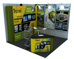 Shell Scheme Portable Exhibition Combo Kit- TD2S-03